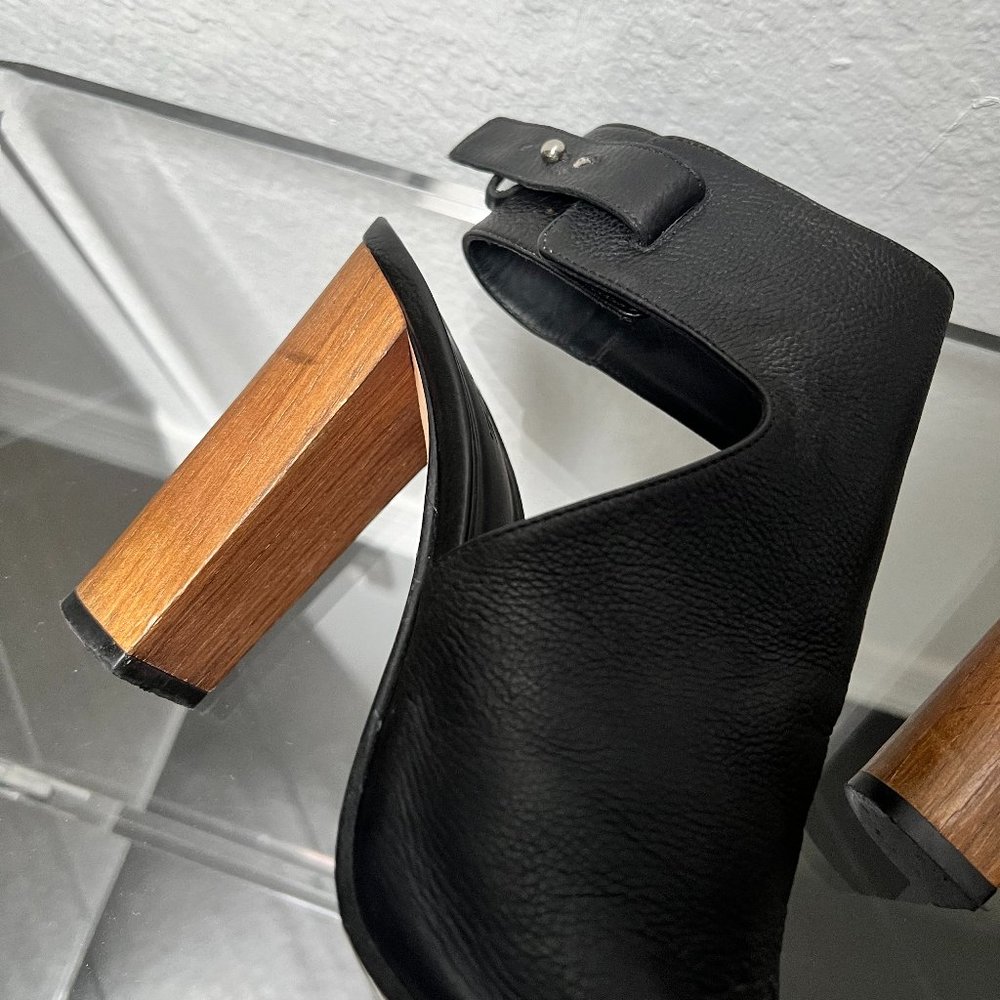 Vince Addie Open-Toe Bootie Block Heel Sandals Bl… - image 6